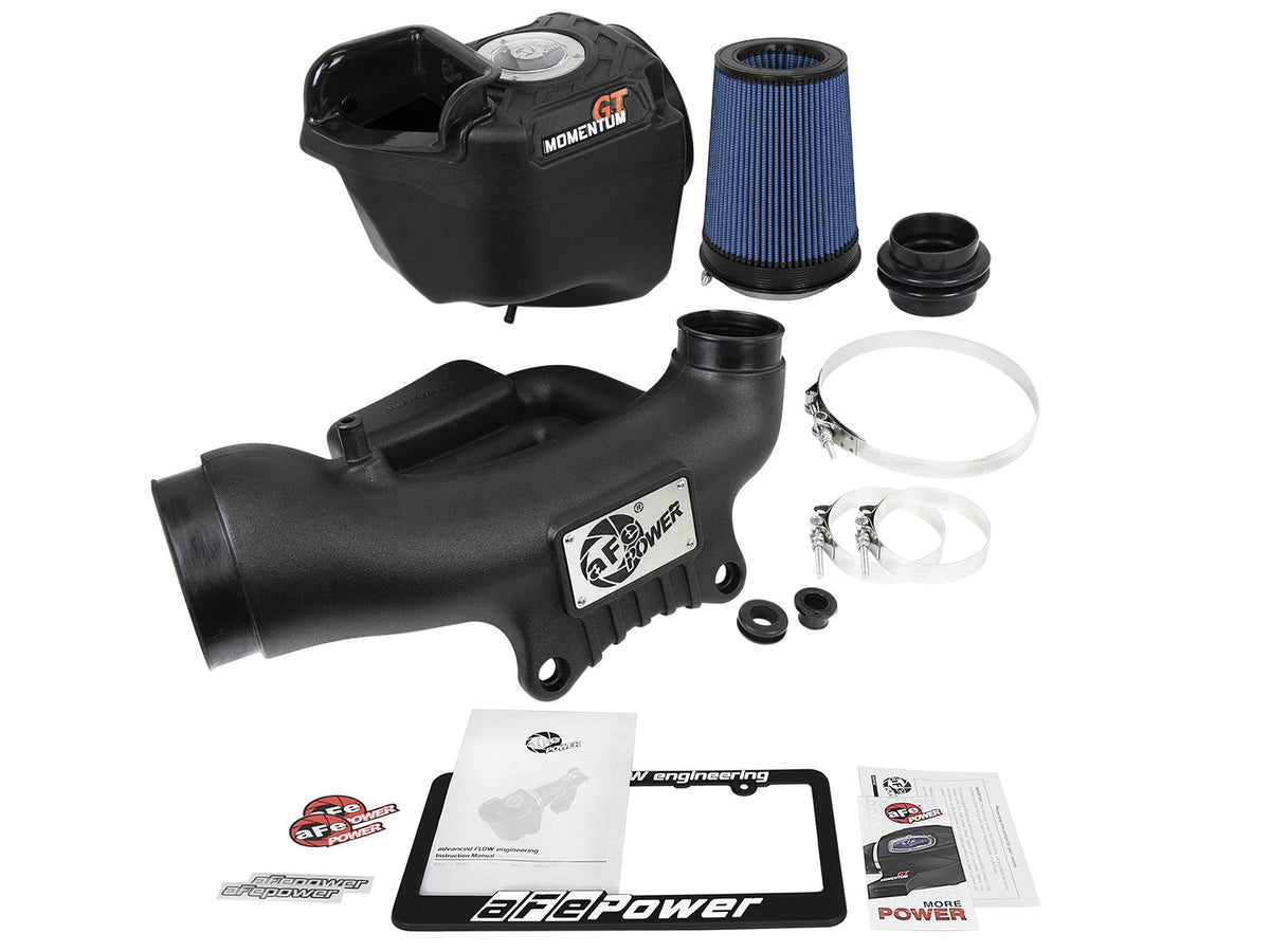 Momentum GT Cold Air Intake System w/ Pro 5R Filter Jeep Wrangler (JK) 12-18 V6-3.6L 22 Percent Air Flow Gain aFe Power aFe Power
