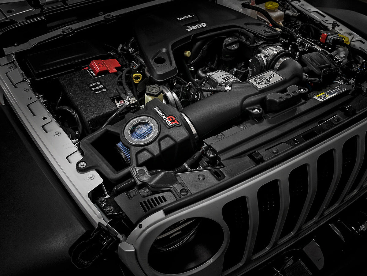 Momentum GT Cold Air Intake System w/ Pro 5R Filter Jeep Wrangler (Jl)/Gladiator (Jt) 18-26 V6-3.6L aFe Power aFe Power