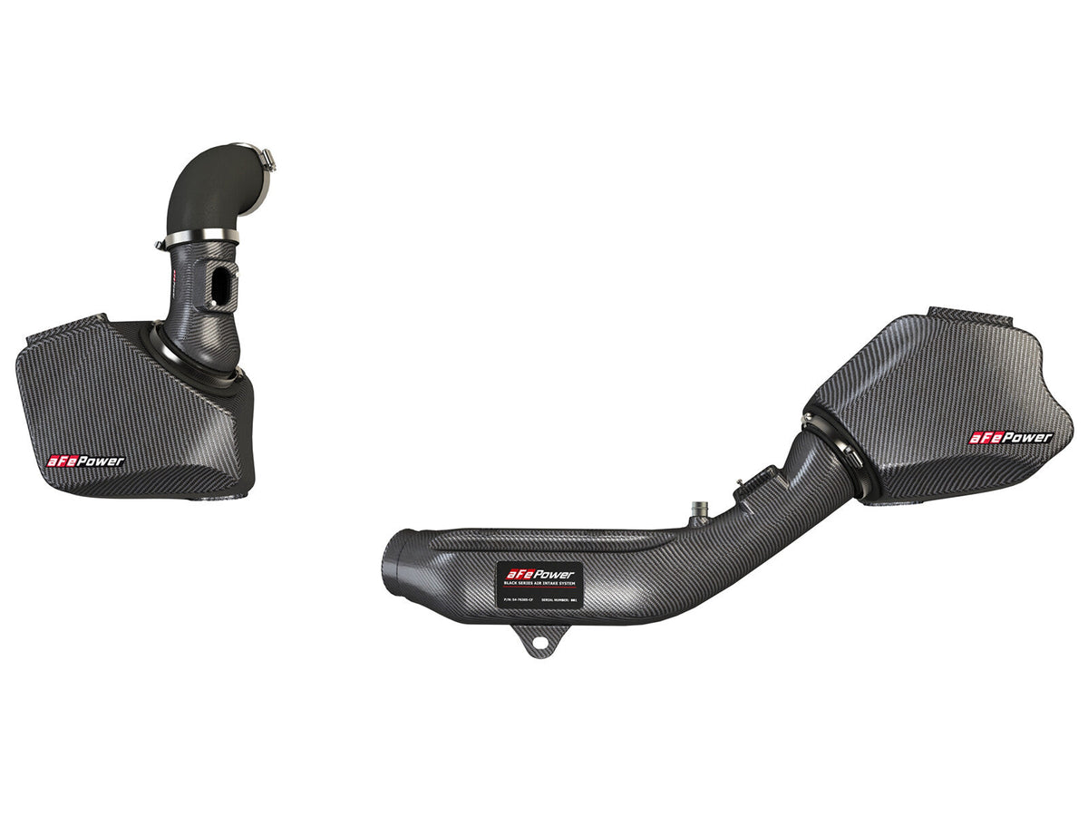 Black Series Carbon Fiber Cold Air Intake System w/ Pro 5R Filter BMW M2 Competition (F87) 19-21/M3/M4 (F80/82/83) 15-20 L6-3.0L (tt) S55 aFe Power aFe Power