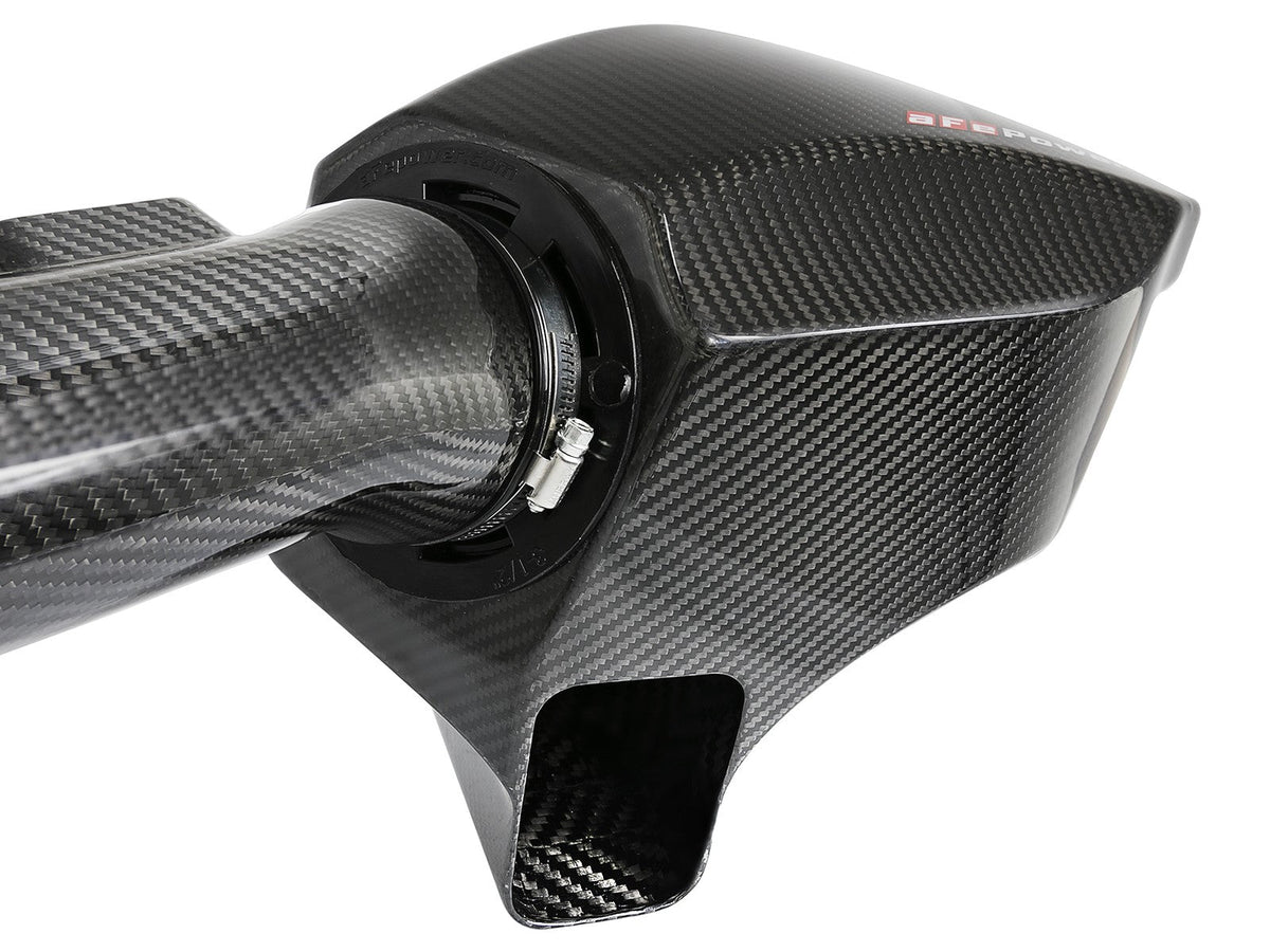 Black Series Carbon Fiber Cold Air Intake System w/ Pro 5R Filter BMW M2 Competition (F87) 19-21/M3/M4 (F80/82/83) 15-20 L6-3.0L (tt) S55 aFe Power aFe Power