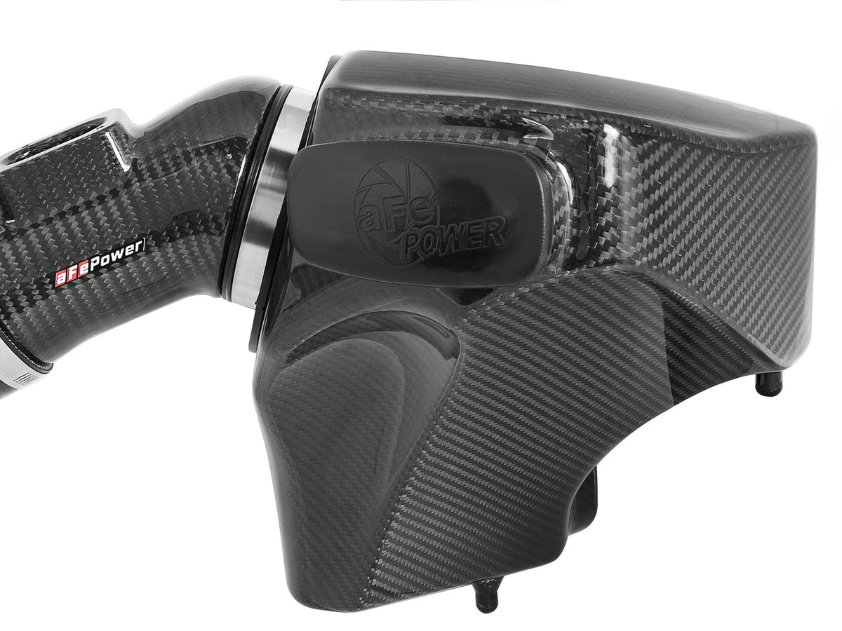 Black Series Carbon Fiber Cold Air Intake System w/ Pro 5R Filter BMW M2 Competition (F87) 19-21/M3/M4 (F80/82/83) 15-20 L6-3.0L (tt) S55 aFe Power aFe Power