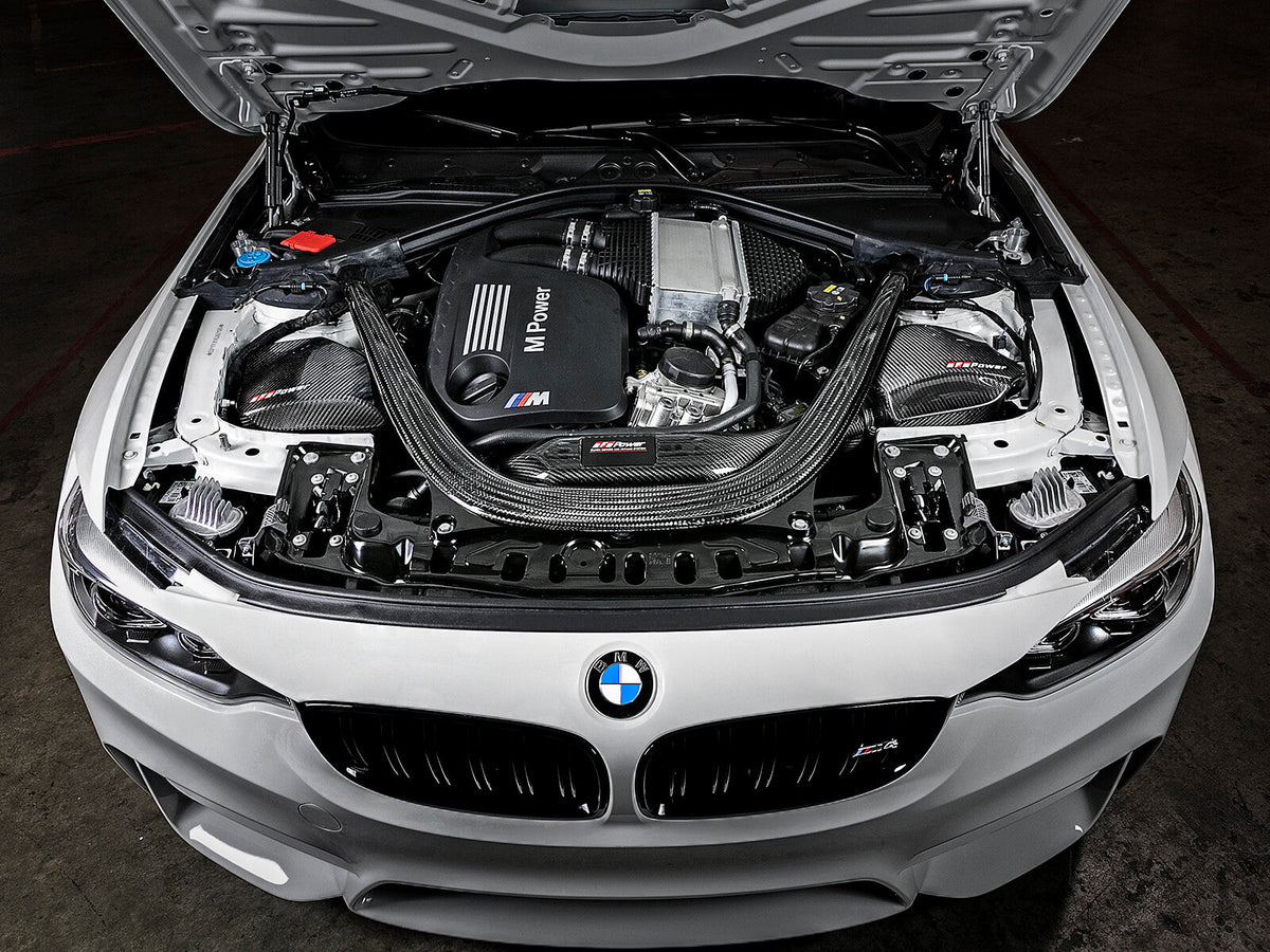 Black Series Carbon Fiber Cold Air Intake System w/ Pro 5R Filter BMW M2 Competition (F87) 19-21/M3/M4 (F80/82/83) 15-20 L6-3.0L (tt) S55 aFe Power aFe Power