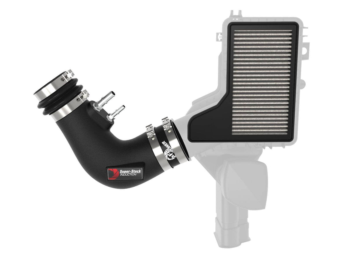 Super Stock Induction System w/ Pro Dry S Filter Ford Mustang 15-17 V6-3.7L aFe Power aFe Power