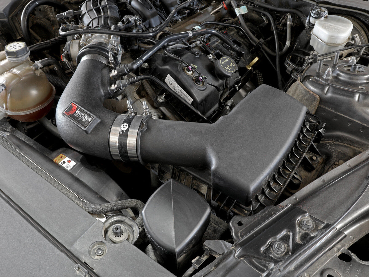 Super Stock Induction System w/ Pro Dry S Filter Ford Mustang 15-17 V6-3.7L aFe Power aFe Power