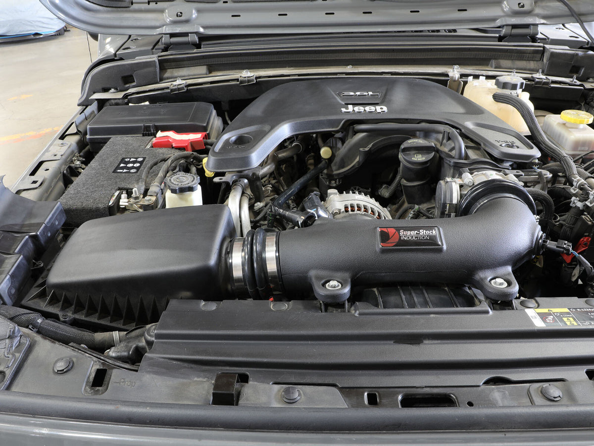 Super Stock Induction System w/ Pro 5R Filter Jeep Wrangler (Jl)/Gladiator (Jt) 18-26 V6-3.6L aFe Power aFe Power