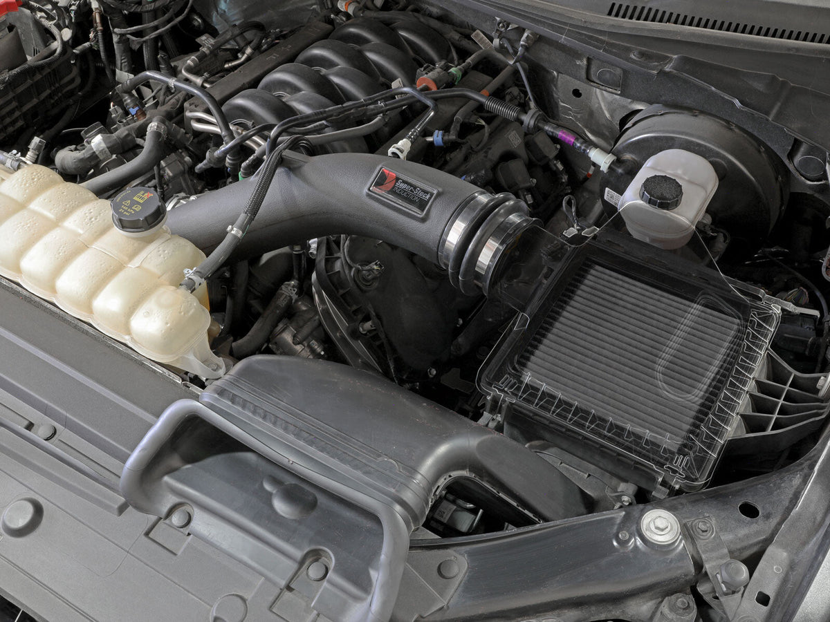 Super Stock Induction System w/ Pro Dry S Filter Ford F-150 15-20 V8-5.0L aFe Power aFe Power