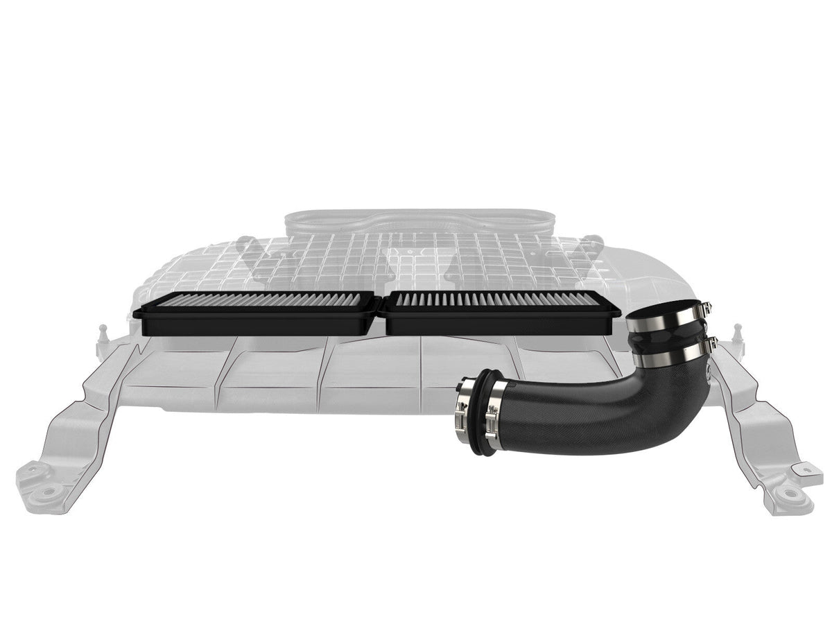 Super Stock Carbon Fiber Induction System w/ Pro Dry S Filter Ram 1500 Trx 21-24 V8-6.2L (sc) aFe Power aFe Power