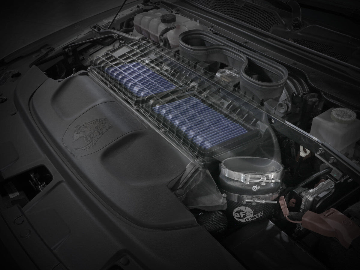 Super Stock Carbon Fiber Induction System w/ Pro 5R Filter Ram 1500 Trx 21-24 V8-6.2L (sc) aFe Power aFe Power