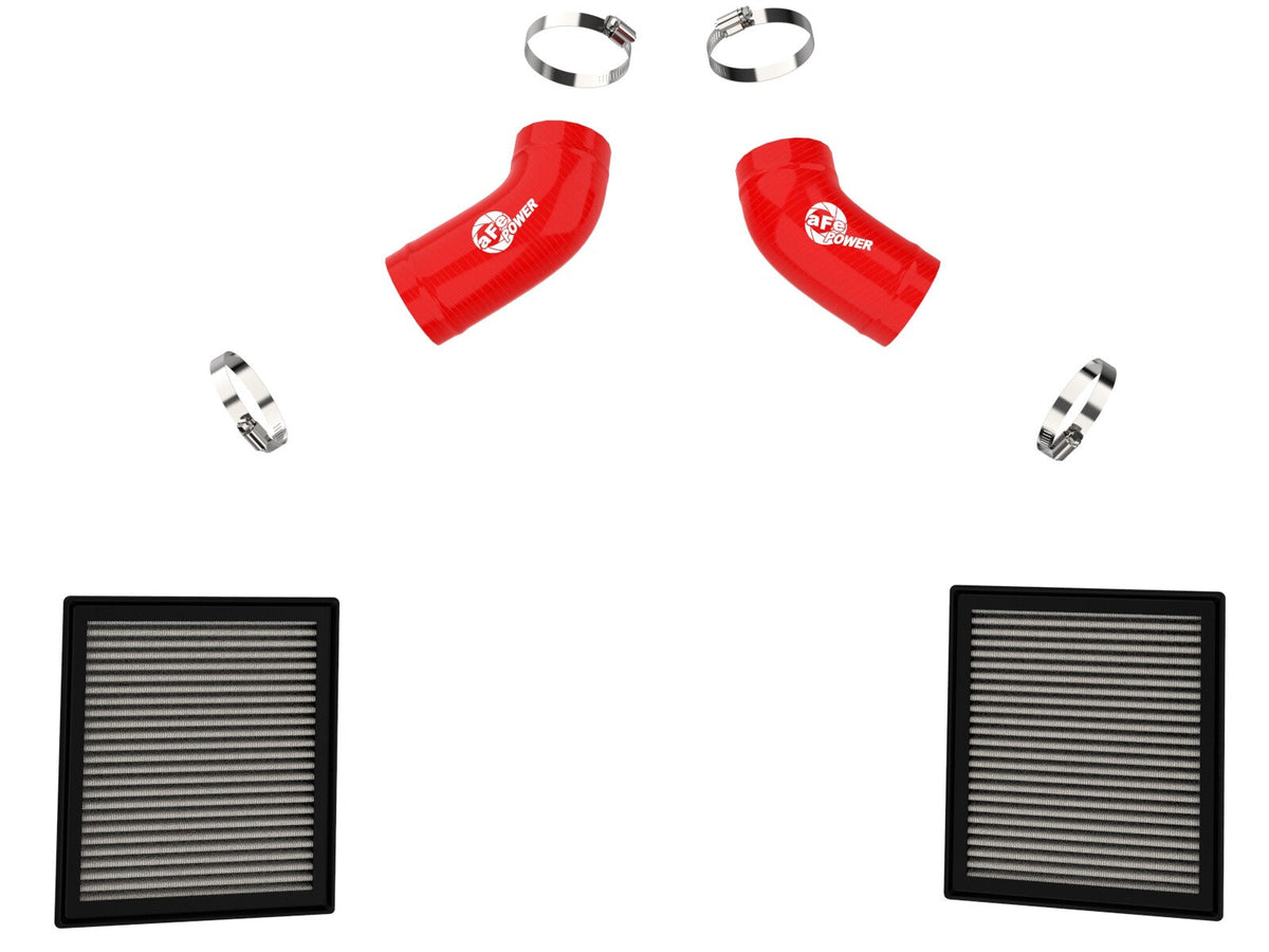 Super Stock Induction System Red w/ Pro Dry S Filter Toyota Tundra 22-26 V6-3.4L (tt) aFe Power aFe Power