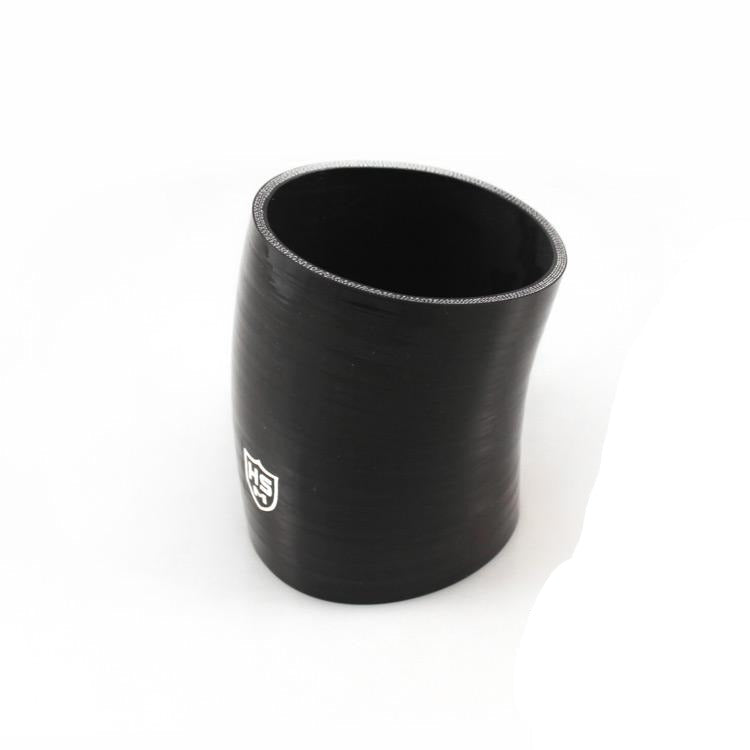 H&S Motorsports - 4”X 4” Silicone 20° Elbow Hose (Black 5 Ply) at Tameless Performance