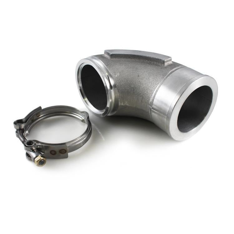 H&S Motorsports - S300 SX-E 90° Compressor Outlet Elbow & Clamp at Tameless Performance