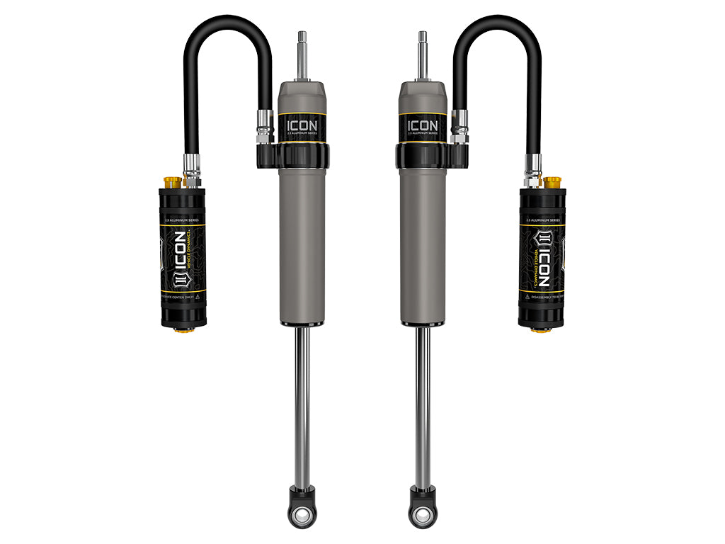 2022-2025 Toyota Tundra 0-1.5 Inch Lift 2023-2025 Sequoia 0-4 Inch Lift Rear V.S. 2.5 Aluminum Series Shock Absorbers Remote Reservoir W/ CDCV Pair Icon Vehicle Dynamics Icon Vehicle Dynamics