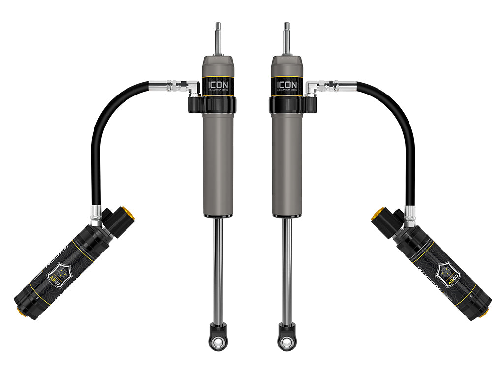 2022-2024 Toyota Tundra 3-3.5 Inch Lift Rear V.S. 2.5 Aluminum Series Shock Absorbers Remote Reservoir W/ CDEV Pair Icon Vehicle Dynamics Icon Vehicle Dynamics
