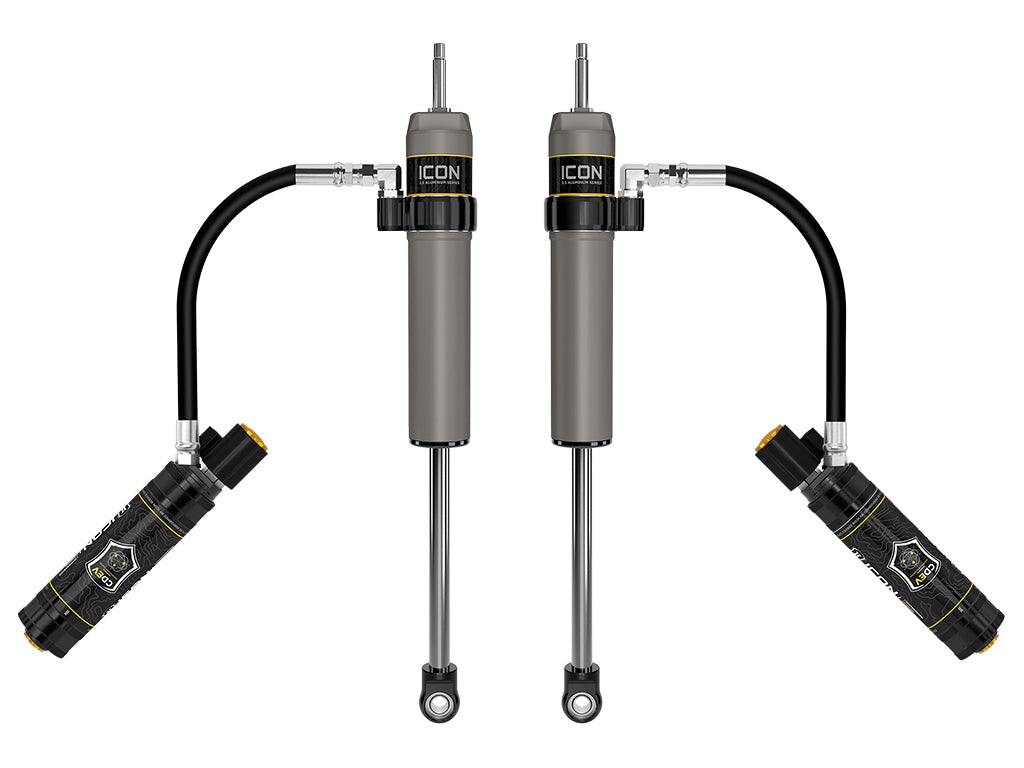2025 Toyota 4Runner 0-3 Inch Lift Rear V.S. 2.5 Aluminum Series Shock Absorbers Remote Reservoir W/ CDEV Pair Icon Vehicle Dynamics Icon Vehicle Dynamics