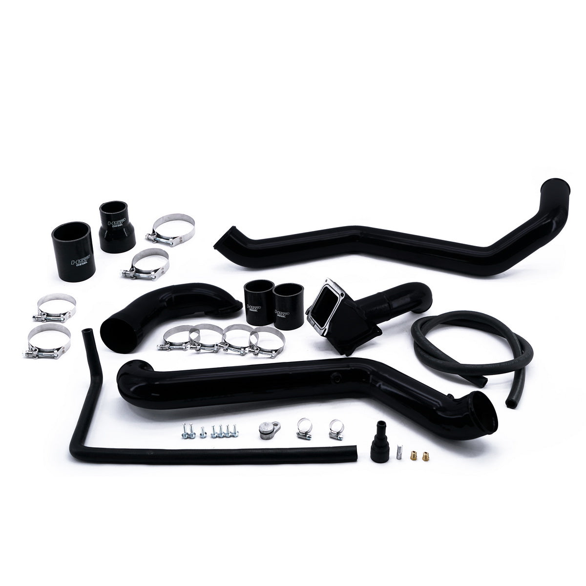 2011-2016 Chevrolet / GMC Intercooler Charge Pipe Bundle Silk Satin Black - HSP Diesel