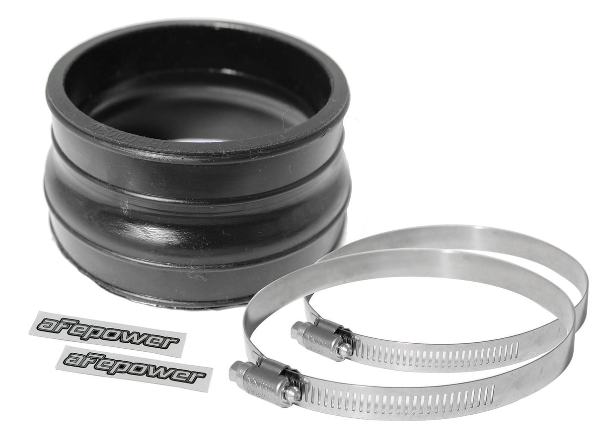 Magnum Force Cold Air Intake System Spare Parts Kit (4-5/32 Inch ID to 3-3/4 Inch ID x 2-11/32 Inch L) Straight Reducing Coupler - Black aFe Power aFe Power