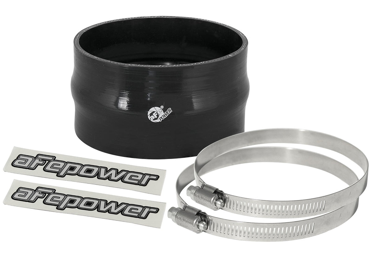 Magnum Force Cold Air Intake System Spare Parts Kit (5 Inch ID x 3 Inch L) Straight Coupler w/ Hump - Black aFe Power aFe Power