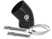 Magnum Force Cold Air Intake System Spare Parts Kit (3 Inch ID to 3-1/4 Inch ID x 45 Deg.) Elbow Reducing Coupler - Black aFe Power aFe Power