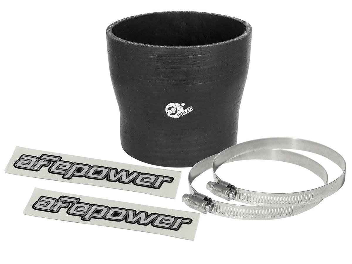 Magnum Force Cold Air Intake System Spare Parts Kit (4 Inch ID to 3-1/2 Inch ID x 3-1/2 Inch L) Straight Reducing Coupler - Black aFe Power aFe Power