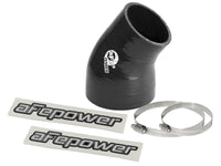 Magnum Force Cold Air Intake System Spare Parts Kit (3 Inch ID to 2-1/4 Inch ID x 35 Deg.) Elbow Reducing Coupler - Black aFe Power aFe Power