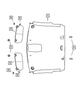 Mopar Sun Visor Without Mirror (Driver Side) 1CT17TL2AA