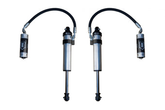 compare product 2003-2024 Toyota 4Runner 2005-2023 Toyota Tacoma 2007-2014 Toyota FJ Cruiser Front 2.5 Vs Long Travel Remote Reservoir Secondary Shocks Pair Icon Vehicle Dynamics