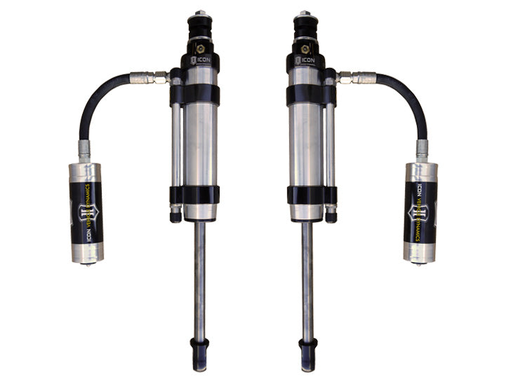 2005-2023 Toyota Tacoma 0-1.5 Inch Lift Rear 2.5 Omega Bypass Remote Reservoir Shocks Pair Icon Vehicle Dynamics Icon Vehicle Dynamics