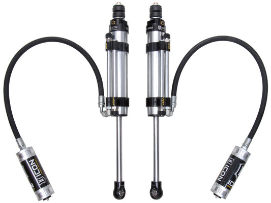 2007-2014 Toyota FJ Cruiser 2003-2024 Toyota 4Runner 2003-2023 Lexus GX 1-3 Inch Lift Rear 2.5 Vs Omega Bypass Remote Reservoir Shocks Pair Icon Vehicle Dynamics Icon Vehicle Dynamics