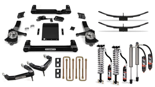 6-Inch Elite Billet Uca Lift Kit with Fox 2.5 Elite Performance Series Shocks For 19-25 Silverado/Sierra 1500 2WD/4WD Including AT4 and Trail Boss Cognito Cognito Motorsports