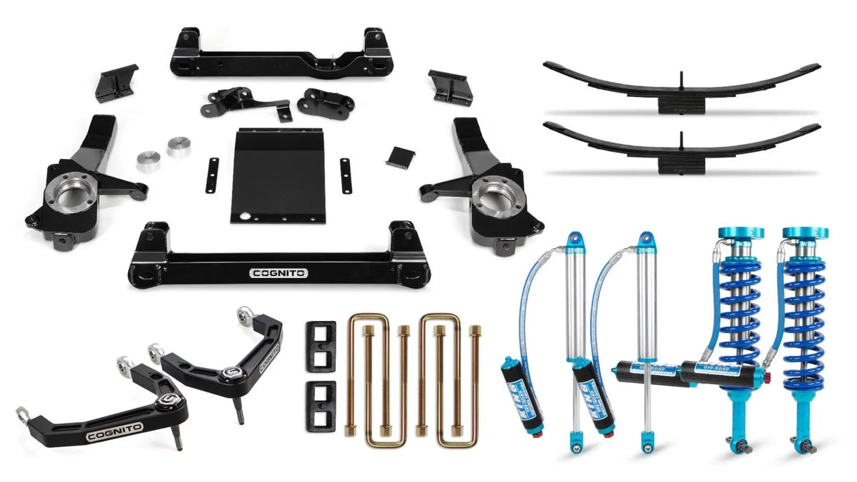 6-Inch Elite Billet Uca Lift Kit with King 2.5 Remote Reservoir Shocks For 19-25 Silverado/Sierra 1500 2WD/4WD Including AT4 and Trail Boss Cognito Cognito Motorsports
