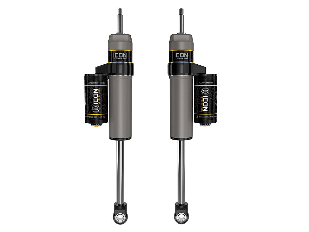2005-2025 Ford Super Duty 4WD 0-2.5 Inch Lift Front. V.S. 2.5 Aluminum Series Shock Absorbers Piggyback Reservoir Pair Icon Vehicle Dynamics Icon Vehicle Dynamics