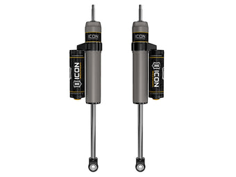 compare product 2005-2022 Ford F-250/F-350 Super Duty 4WD 4.5 Inch Lift Front 2.5 Vs Piggyback Reservoir Shocks Pair Icon Vehicle Dynamics