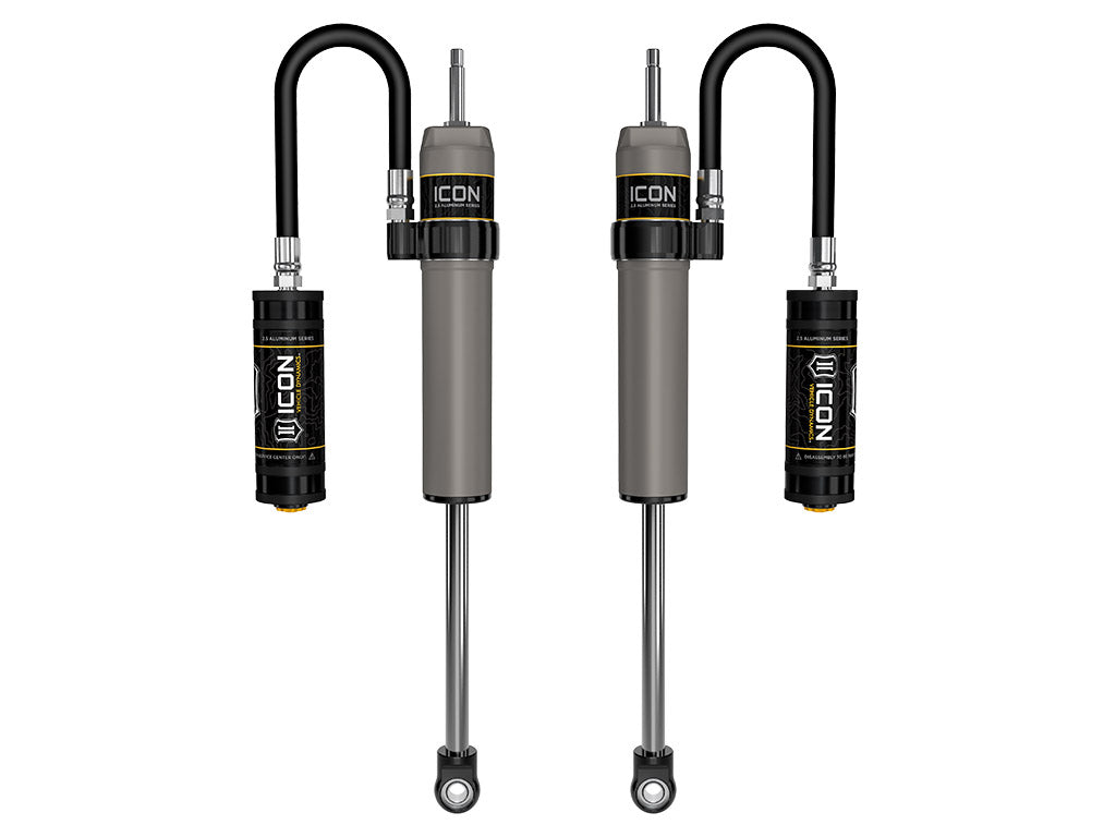 2005-2025 Ford Super Duty 4WD 0-2.5 Inch Lift Front V.S. 2.5 Aluminum Series Shock Absorbers Remote Reservoir Pair Icon Vehicle Dynamics Icon Vehicle Dynamics
