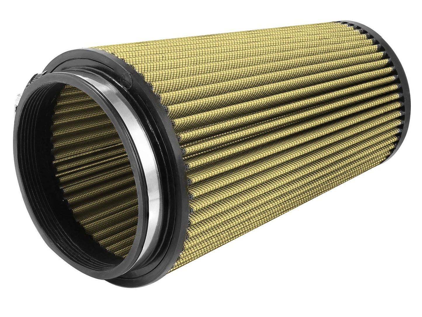 Magnum Flow Universal Clamp-On Air Filter w/ Pro Guard 7 Media 6 Inch F x 7-1/2 Inch B x 5-1/2 Inch T x 12 Inch H aFe Power