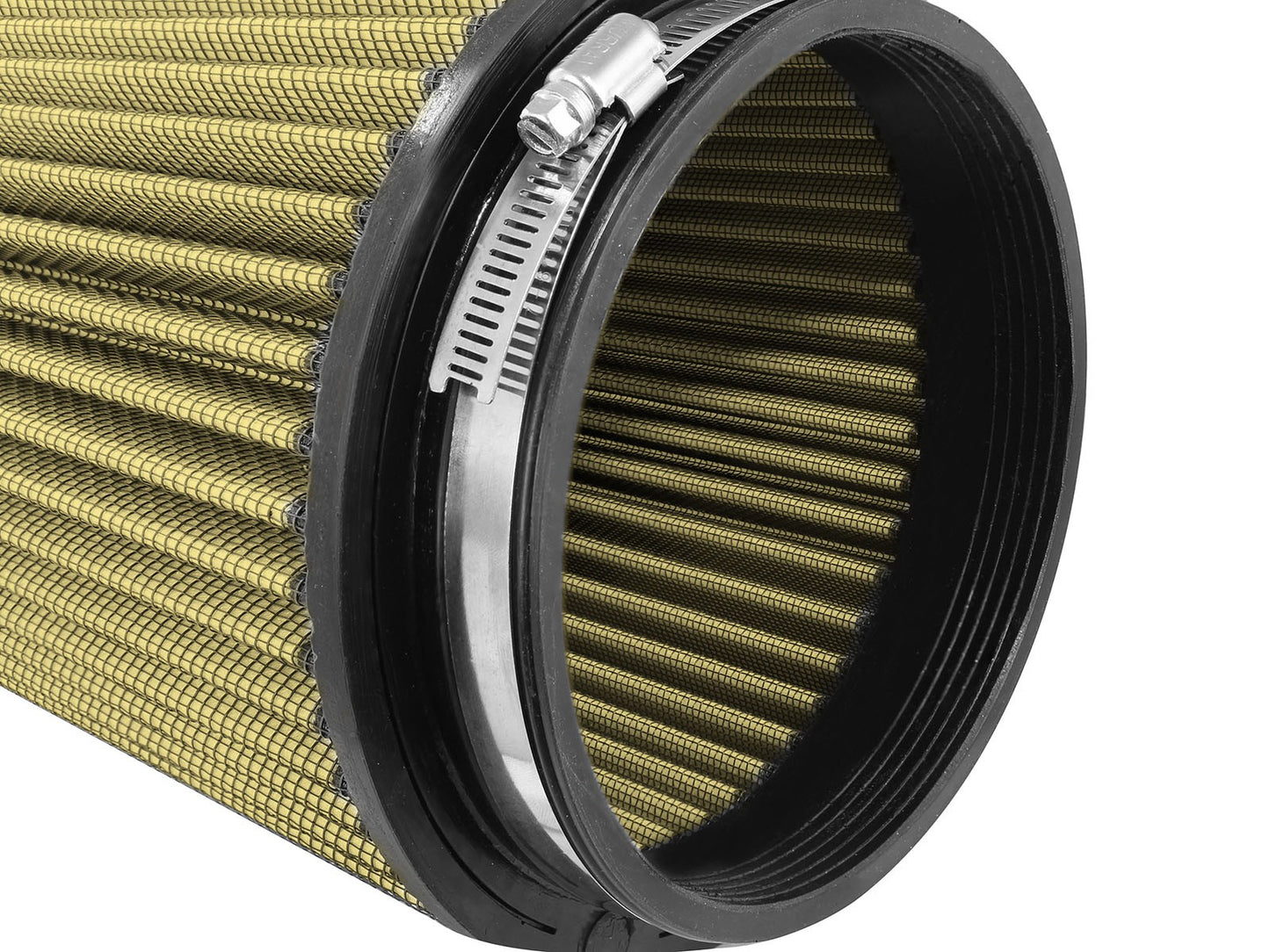 Magnum Flow Universal Clamp-On Air Filter w/ Pro Guard 7 Media 6 Inch F x 7-1/2 Inch B x 5-1/2 Inch T x 12 Inch H aFe Power