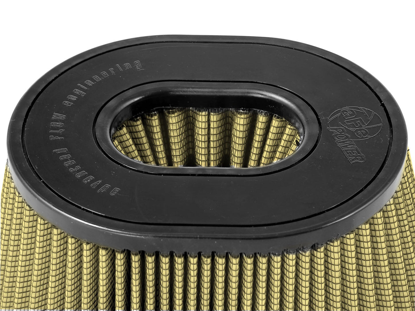 Magnum Force Intake Replacement Air Filter w/ Pro Guard 7 Media 3-1/4 Inch F x (9x6-1/2) Inch B x (6-3/4x5-1/2) Inch T x 5-3/8 Inch H aFe Power