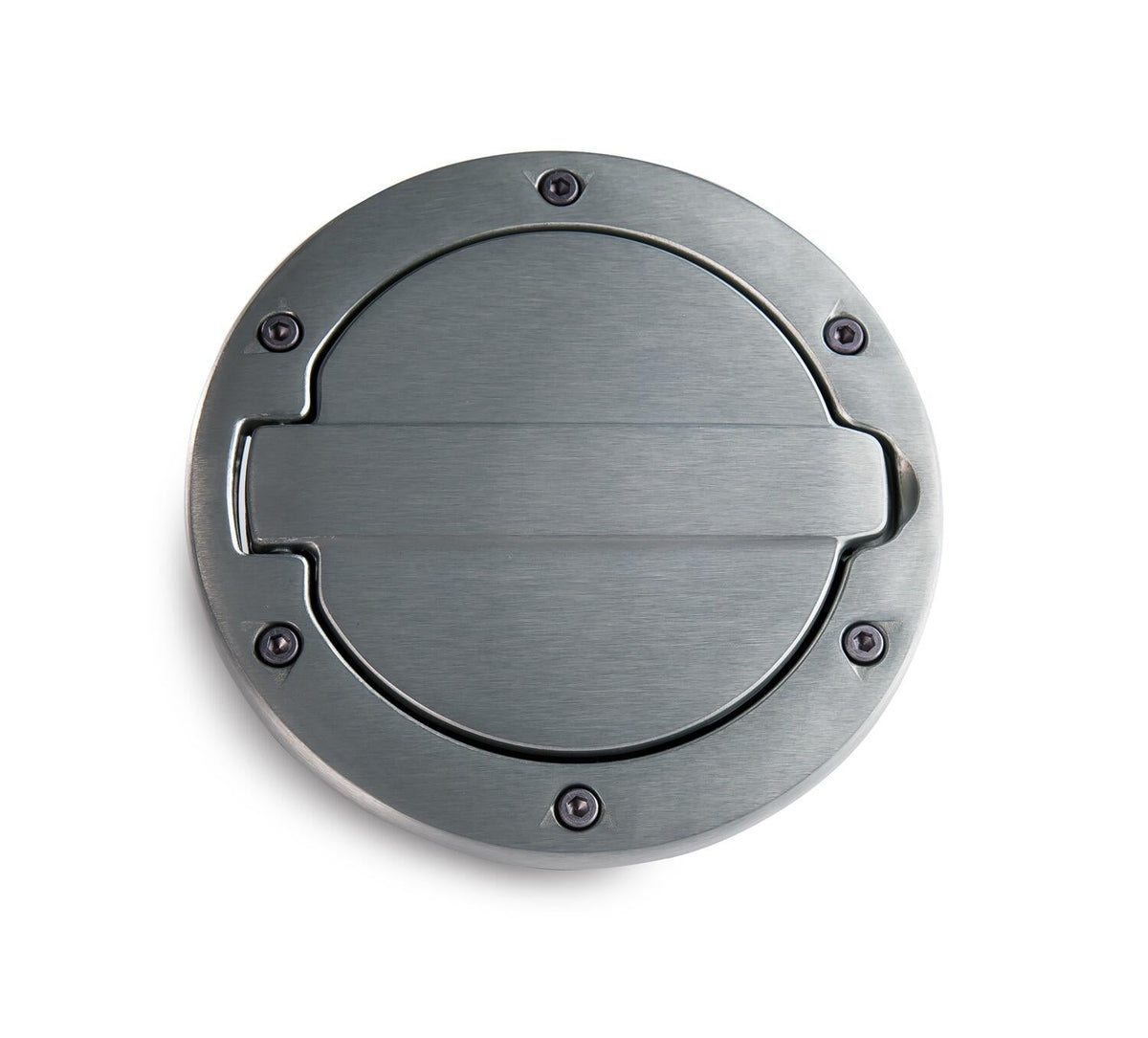 Brushed Aluminum Fuel Door For 2007-2018 Jeep Wrangler JK/JK Unlimited 2-Door/4-Door AMP Research AMP Research