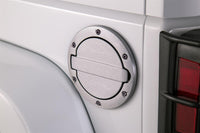 Brushed Aluminum Fuel Door For 2007-2018 Jeep Wrangler JK/JK Unlimited 2-Door/4-Door AMP Research AMP Research