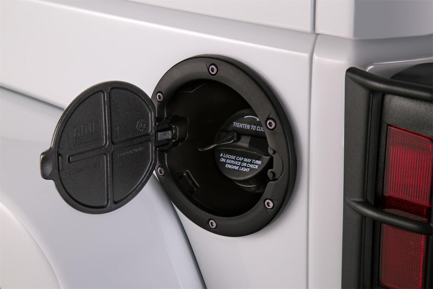 Black Fuel Door For 2007-2018 Jeep Wrangler JK/JK Unlimited 2/4-Door AMP Research AMP Research