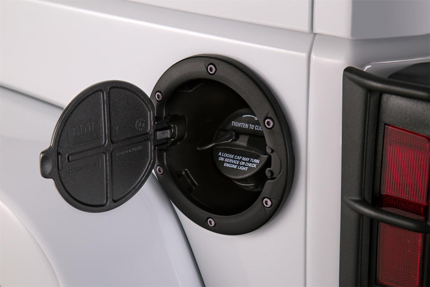 Black Fuel Door For 2007-2018 Jeep Wrangler JK/JK Unlimited 2/4-Door AMP Research AMP Research