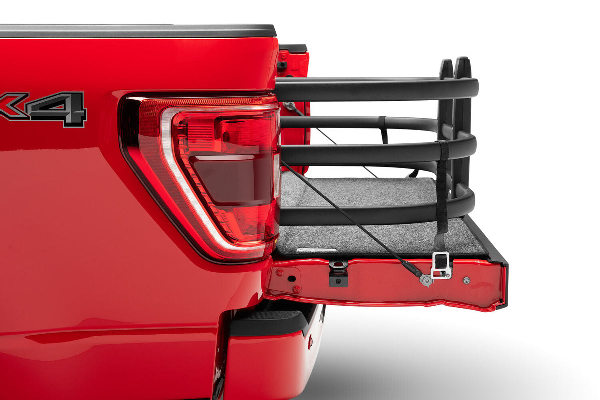 BedXtender HD Tailgate Bed Extender Max Truck Bed Extender For 2004-2024 Ford F-150 (Excludes 2004 F-150 Heritage) 2005-2008 Lincoln Mark LT 2007-2022 Toyota Tundra Standard Bed AMP Research AMP Research