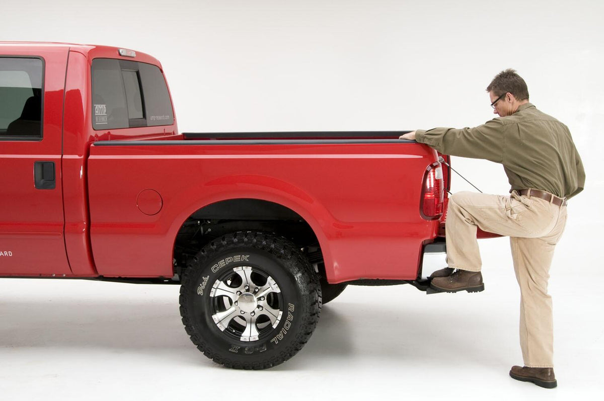 BedStep Retractable Bumper Step For 1999-2016 Ford F-250/F-350/F-450 AMP Research AMP Research