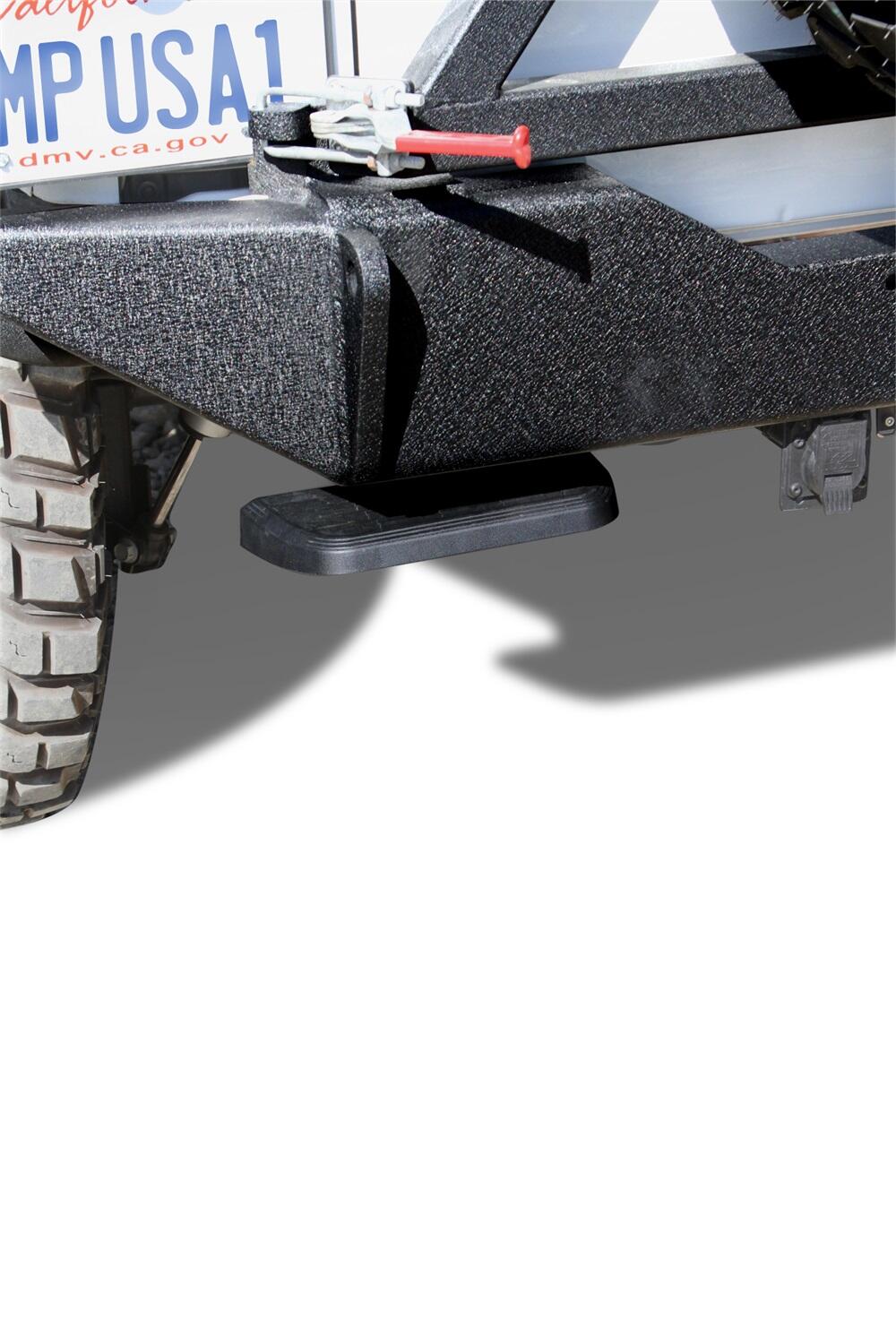 BedStep Retractable Bumper Step For 2007-2018 Jeep Wrangler JK 2-Door (Compatible with some factory and aftermarket bumpers) AMP Research AMP Research