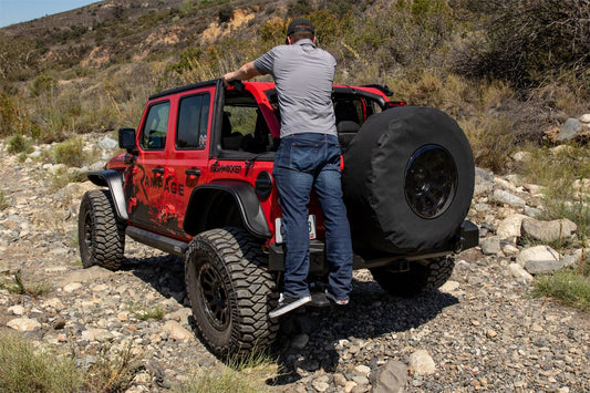 Bedstep Retractable Bumper Step For 2018 Jeep Wrangler JL (Compatible with some factory and aftermarket bumpers) AMP Research AMP Research