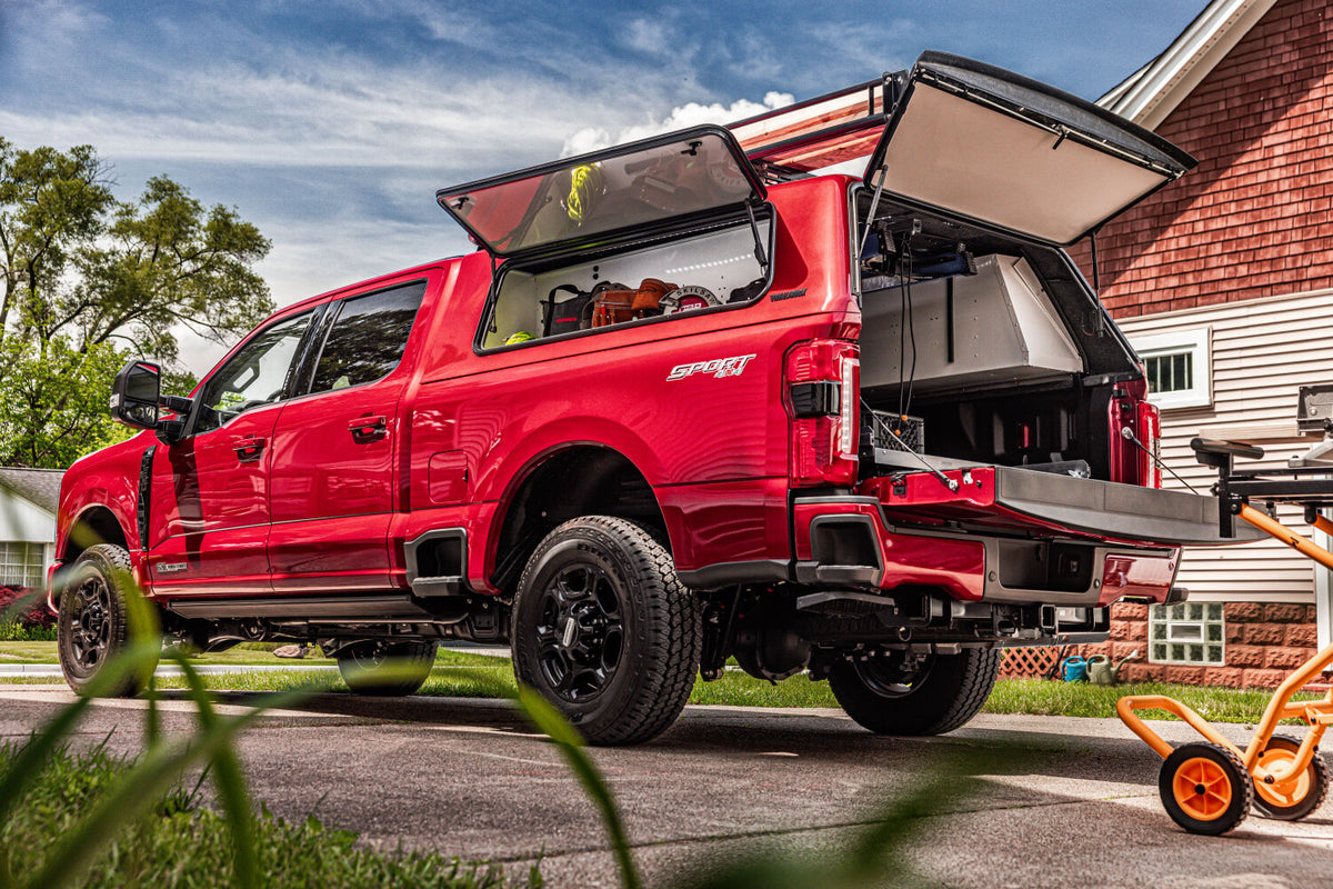 Bedstep Retractable Bumper Step For 23-26 Ford F-250/350 AMP Research AMP Research