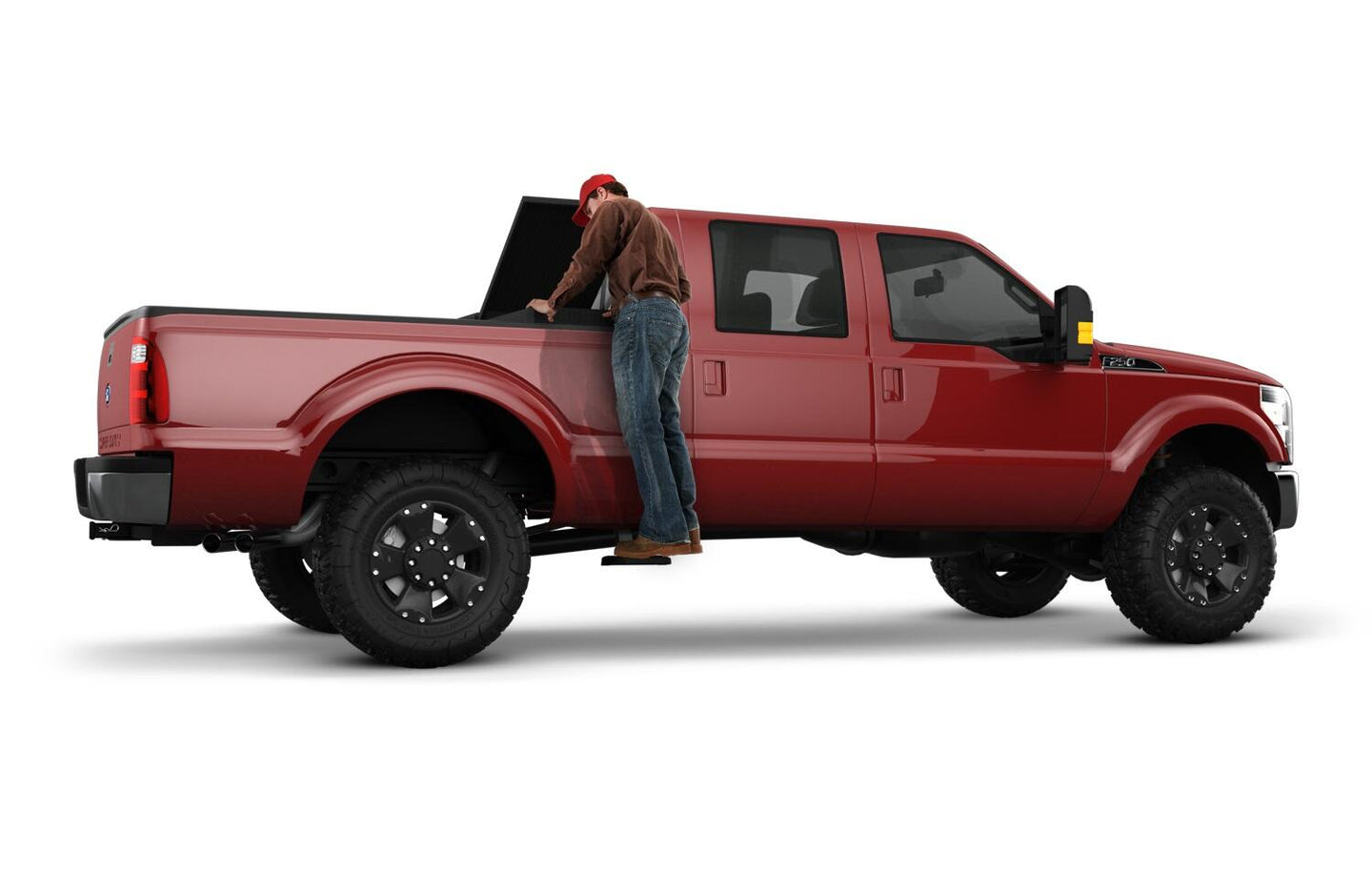 BedStep2 Retractable Truck Bed Side Step For 1999-2016 Ford F-250/F-350 2008-2016 Ford F-450/F-550 All Beds AMP Research AMP Research