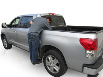 compare product BedStep2 Retractable Truck Bed Side Step For 2007-2021 Toyota Tundra CrewMax Cab AMP Research