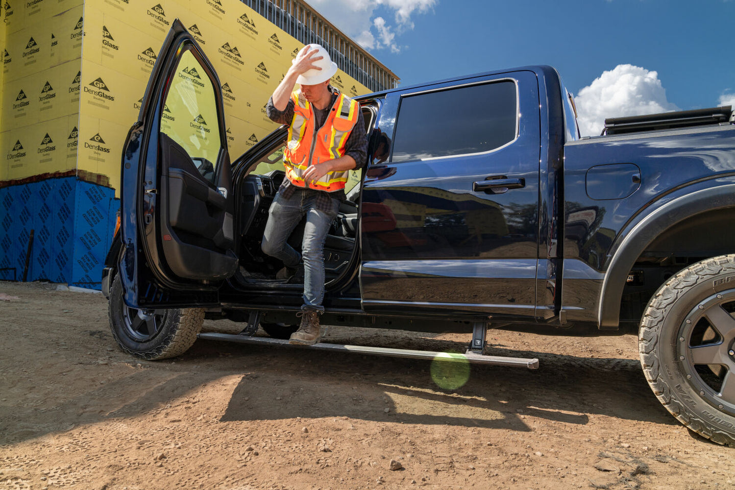 Power Steps For 21-26 Ford F-150 Excludes Powerboost AMP Research AMP Research