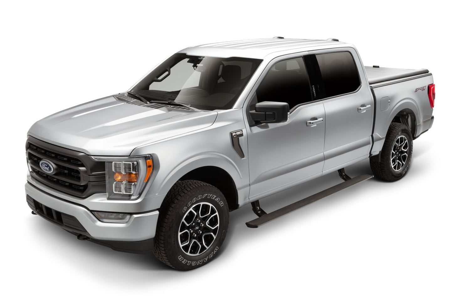 Power Steps For 21-26 Ford F-150 Excludes Powerboost AMP Research AMP Research