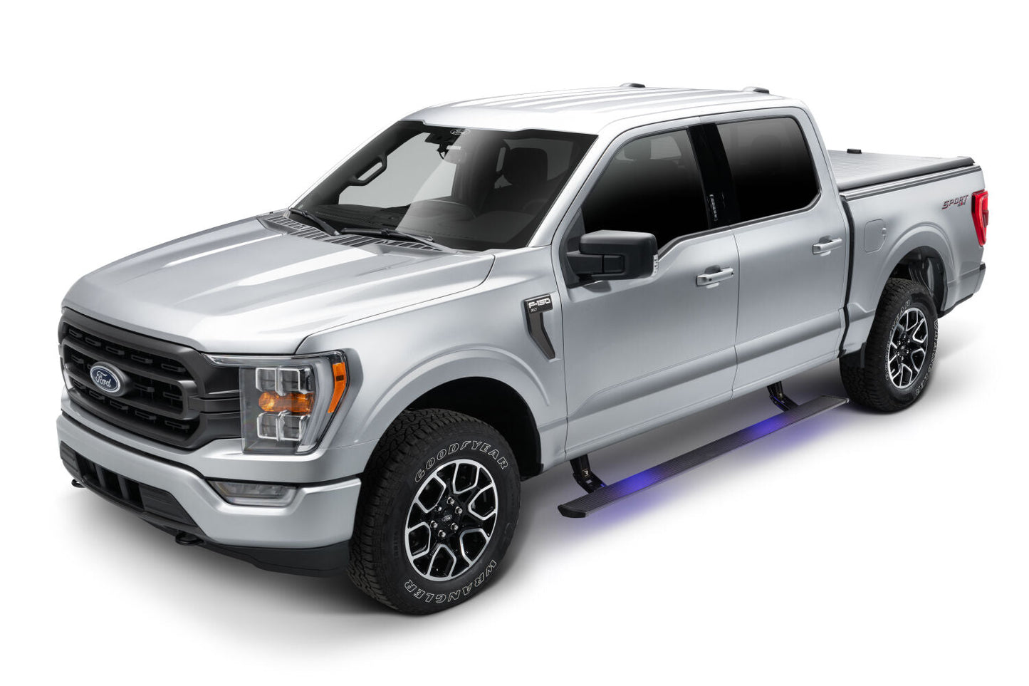 Power Steps For 21-26 Ford F-150 Excludes Powerboost AMP Research AMP Research